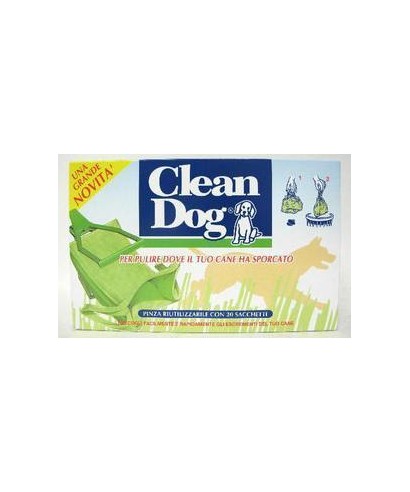 Cuki Clean Dog Pinza con 20 Sacchetti