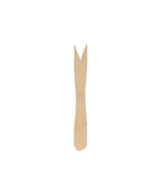  Forchettine in legno cm.8,5 pz.1000 biodegradabili